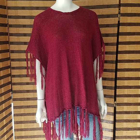 Maurice's stretch fringe poncho - Picture 1 of 10